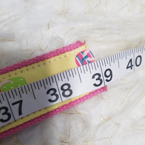 FlipFlop Print Belt Sm/Med Sandals Beach Summer Bright BarbieCore - Picture 3 of 7